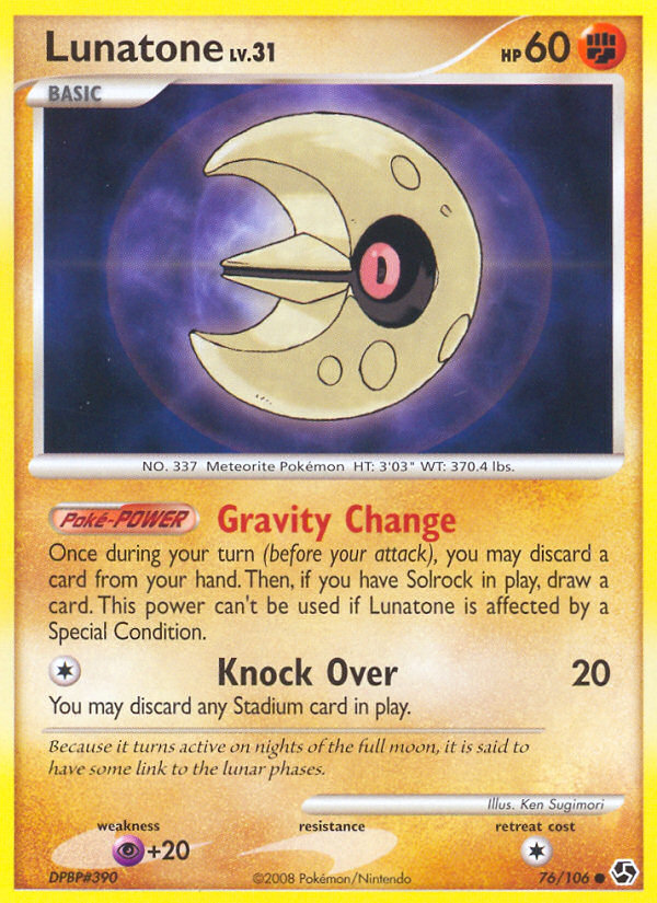 Lunatone (76/106) [Diamond & Pearl: Great Encounters] | Devastation Store