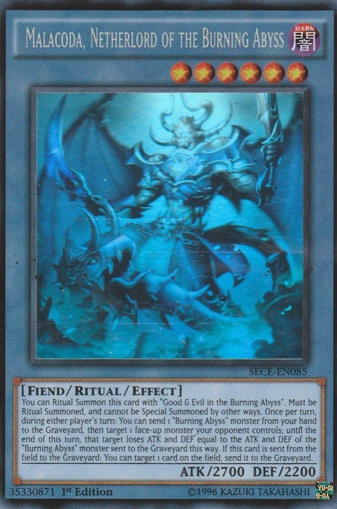 Malacoda, Netherlord of the Burning Abyss [SECE-EN085] Ghost Rare | Devastation Store