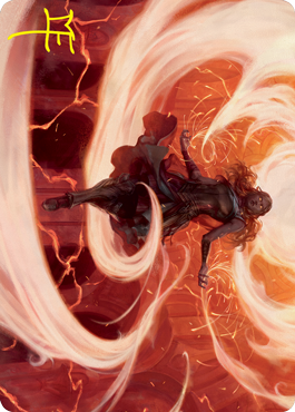 Crackle with Power Art Card (Gold-Stamped Signature) [Strixhaven: School of Mages Art Series] | Devastation Store