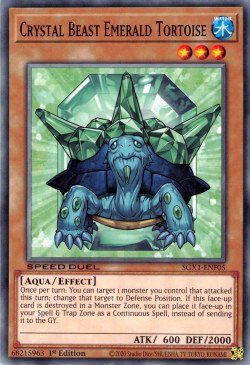 Crystal Beast Emerald Tortoise [SGX1-ENF05] Common | Devastation Store
