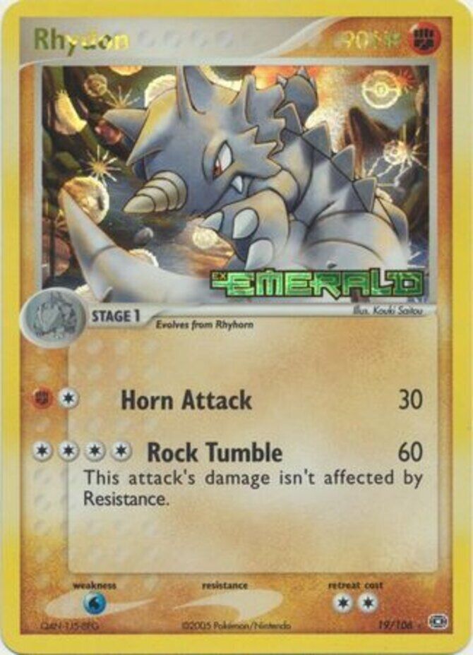 Rhydon (19/106) (Stamped) [EX: Emerald] | Devastation Store