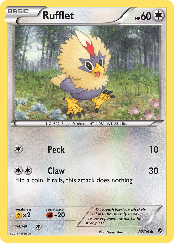 Rufflet (87/98) [Black & White: Emerging Powers] | Devastation Store