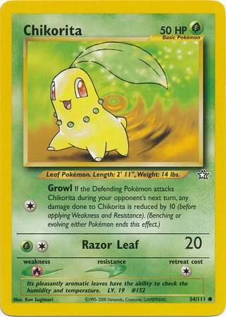 Chikorita (54/111) [Neo Genesis Unlimited] | Devastation Store