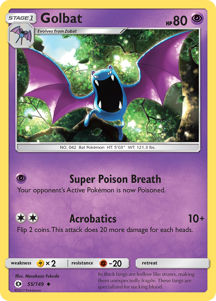 Golbat (55/149) [Sun & Moon: Base Set] | Devastation Store