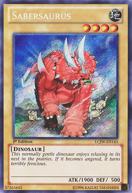 Sabersaurus [LCJW-EN143] Secret Rare | Devastation Store