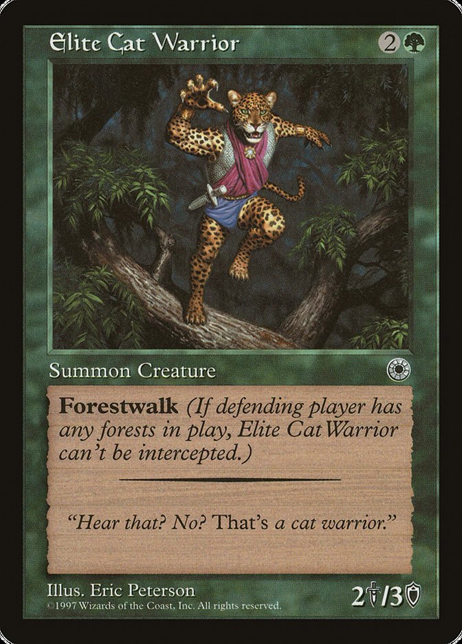 Elite Cat Warrior (With Flavor Text) [Portal] - Devastation Store | Devastation Store