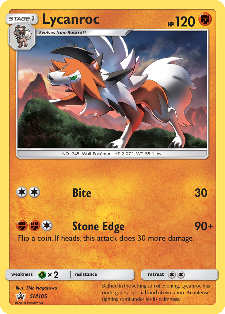 Lycanroc (SM105) [Sun & Moon: Black Star Promos] | Devastation Store