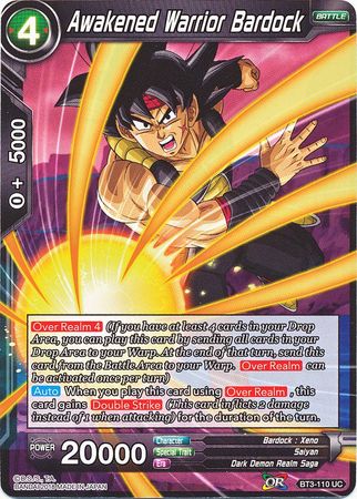 Awakened Warrior Bardock [BT3-110] | Devastation Store