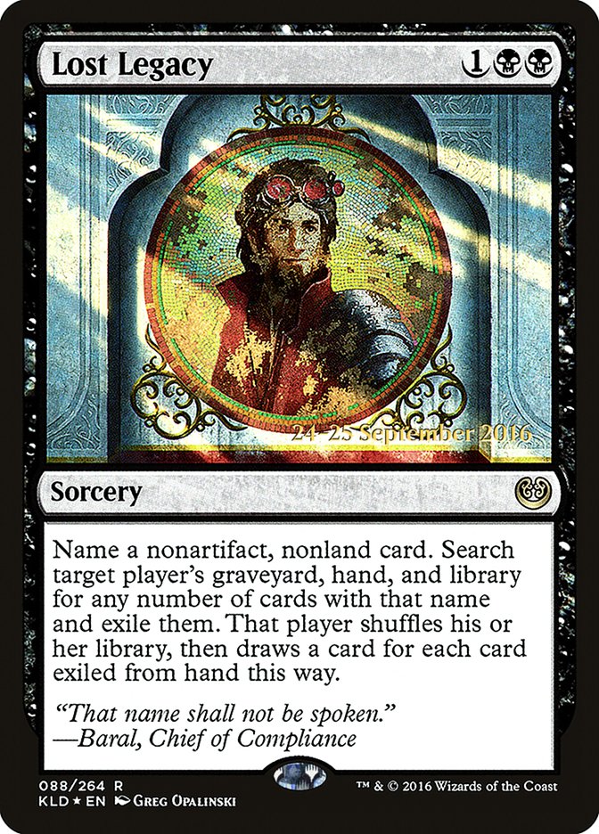 Lost Legacy  [Kaladesh Prerelease Promos] - Devastation Store | Devastation Store