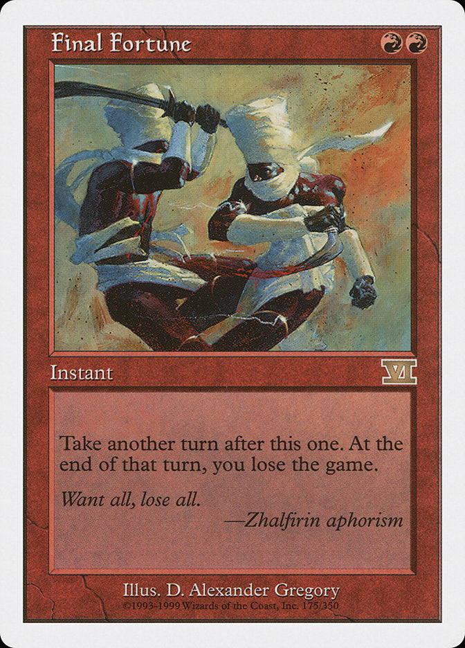 Final Fortune [Classic Sixth Edition] - Devastation Store | Devastation Store