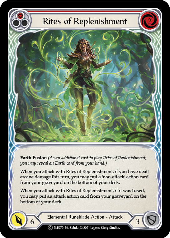 Rites of Replenishment (Red) [U-ELE079] Unlimited Rainbow Foil | Devastation Store