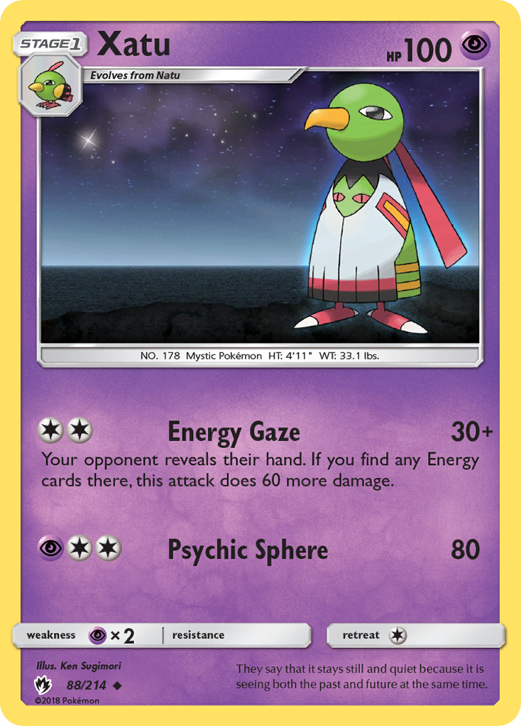 Xatu (88/214) [Sun & Moon: Lost Thunder] | Devastation Store