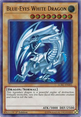 Blue-Eyes White Dragon (Version 2) [LCKC-EN001] Ultra Rare | Devastation Store