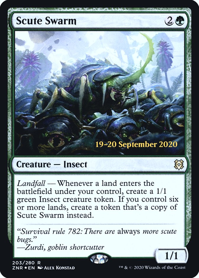 Scute Swarm [Zendikar Rising Prerelease Promos] | Devastation Store