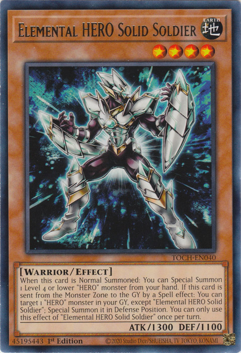 Elemental Hero Solid Soldier [TOCH-EN040] Rare | Devastation Store