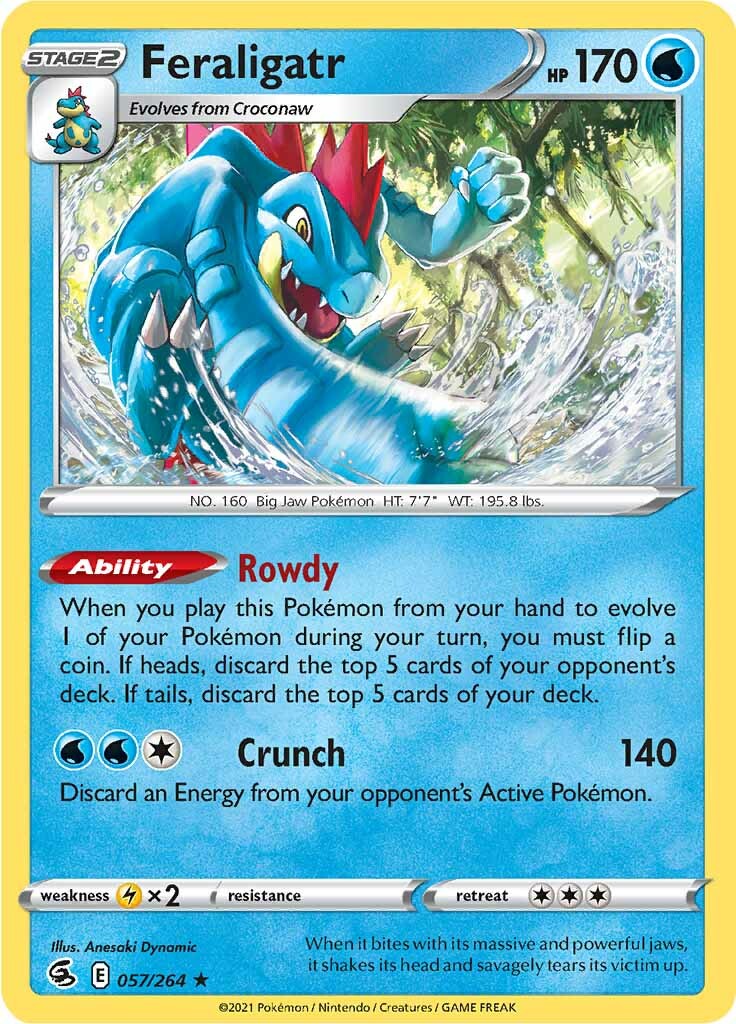 Feraligatr (057/264) [Sword & Shield: Fusion Strike] | Devastation Store