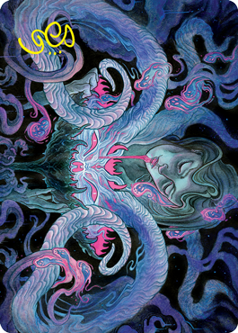 Demonic Bargain Art Card (Gold-Stamped Signature) [Innistrad: Crimson Vow Art Series] | Devastation Store