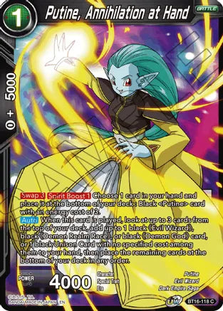 Putine, Annihilation at Hand [BT16-118] | Devastation Store
