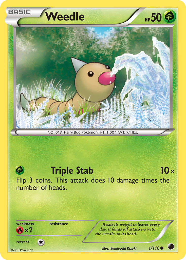 Weedle (1/116) [Black & White: Plasma Freeze] | Devastation Store