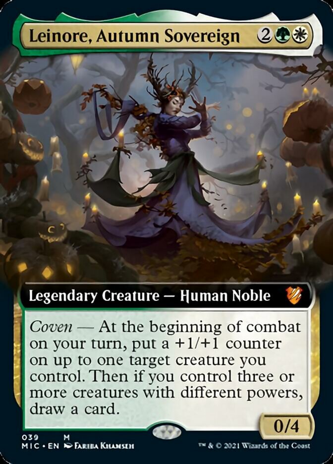 Leinore, Autumn Sovereign (Extended) [Innistrad: Midnight Hunt Commander] | Devastation Store