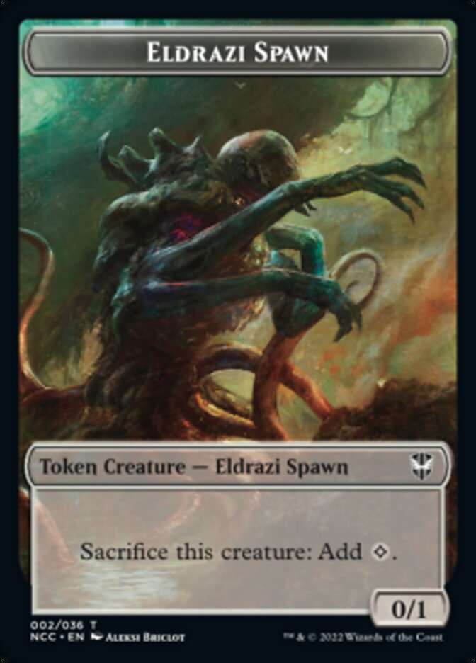 Eldrazi Spawn // Human Double-sided Token [Streets of New Capenna Commander Tokens] | Devastation Store