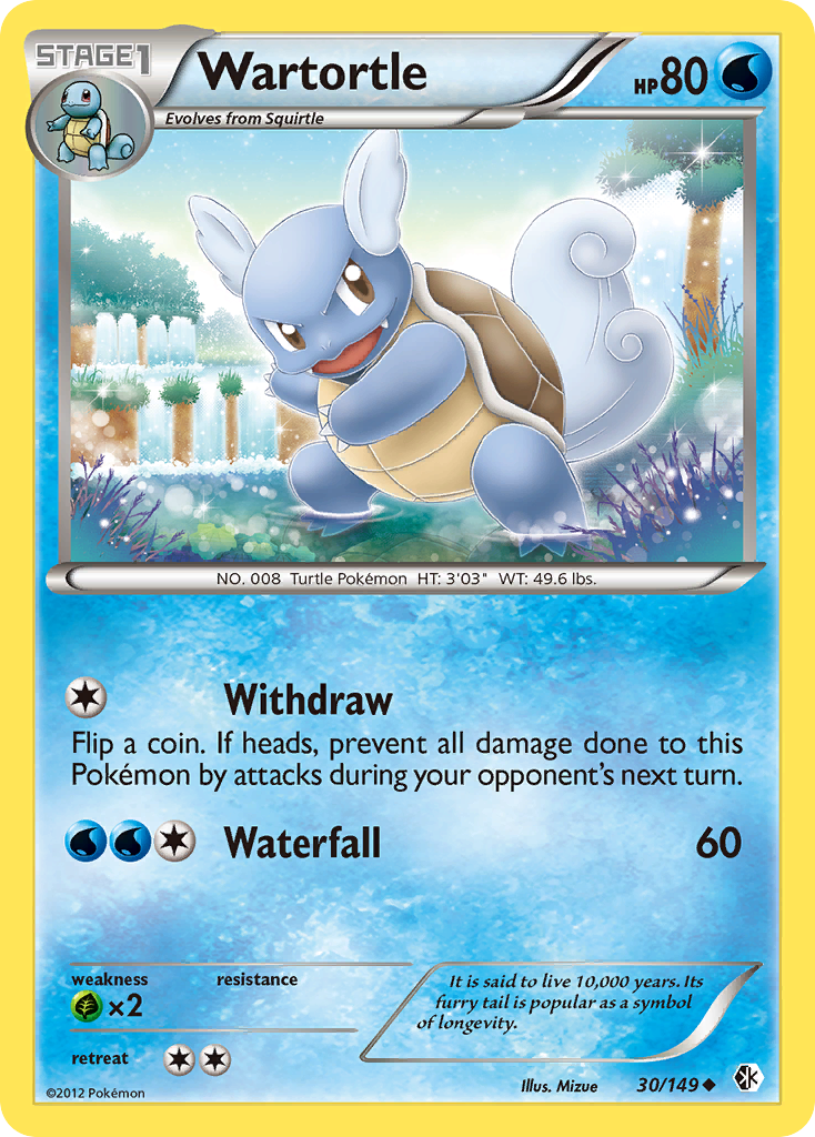 Wartortle (30/149) [Black & White: Boundaries Crossed] | Devastation Store