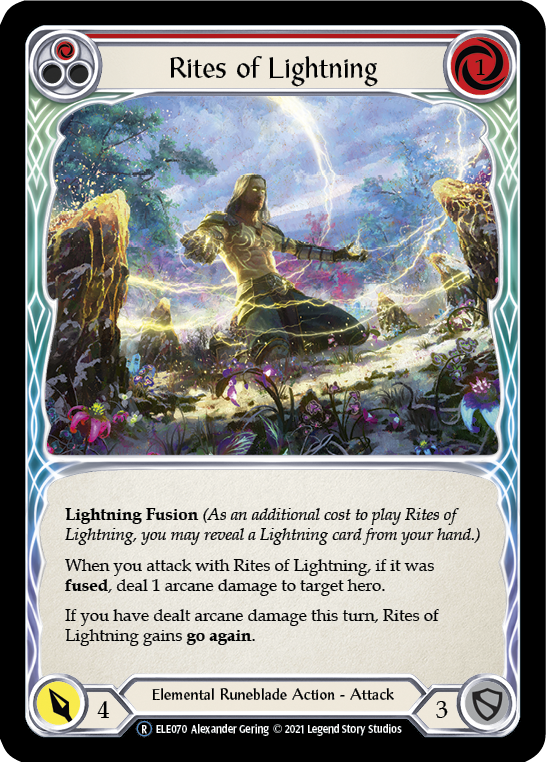 Rites of Lightning (Red) [U-ELE070] Unlimited Normal | Devastation Store