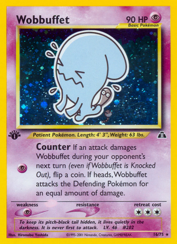 Wobbuffet (16/75) [Neo Discovery 1st Edition] | Devastation Store