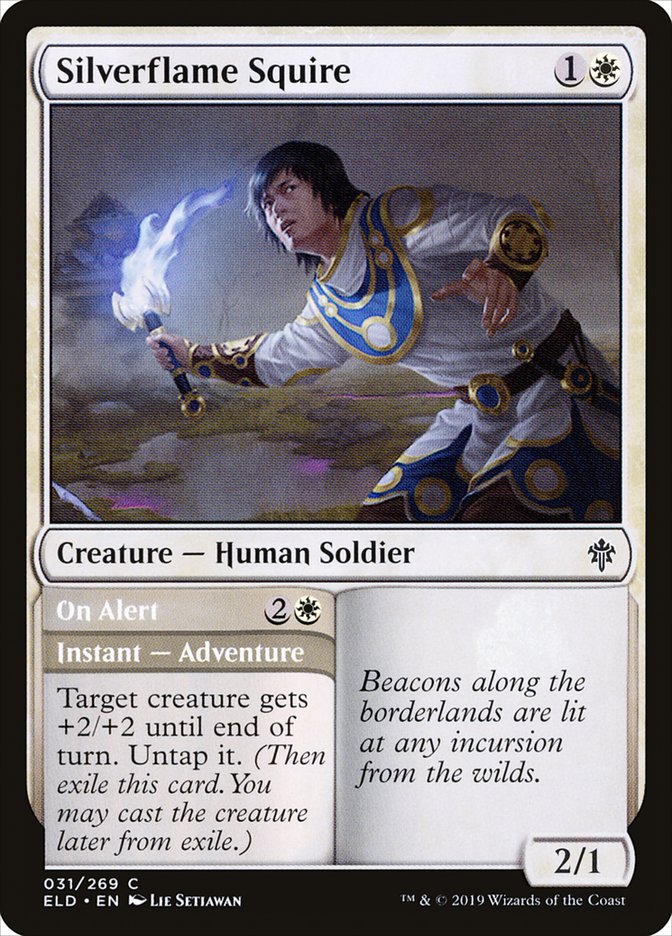 Silverflame Squire // On Alert [Throne of Eldraine] | Devastation Store