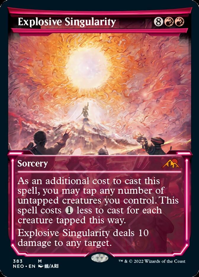 Explosive Singularity (Showcase Soft Glow) [Kamigawa: Neon Dynasty] | Devastation Store
