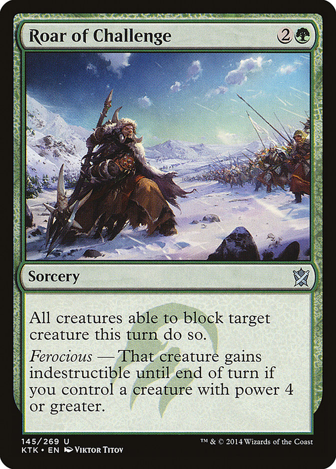 Roar of Challenge [Khans of Tarkir] - Devastation Store | Devastation Store