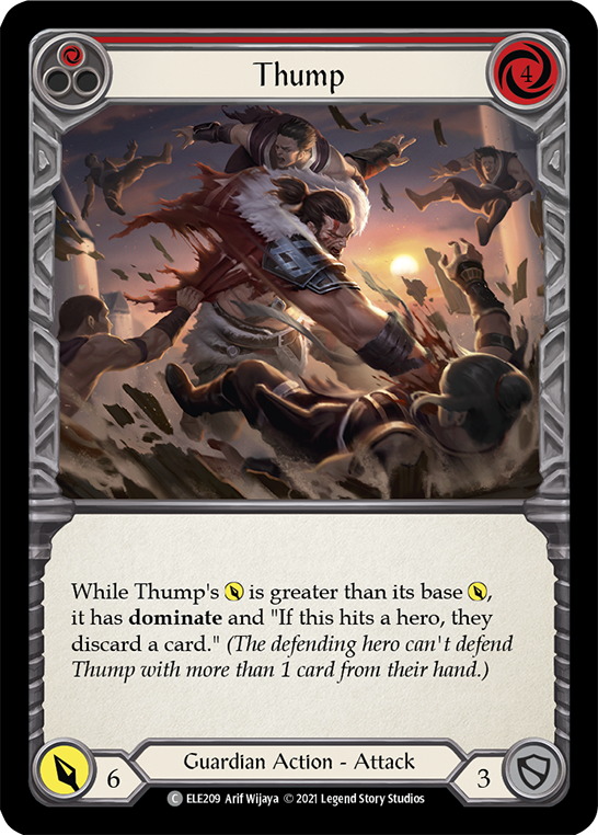 Thump (Red) [ELE209] (Tales of Aria)  1st Edition Rainbow Foil | Devastation Store