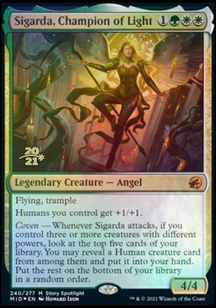 Sigarda, Champion of Light [Innistrad: Midnight Hunt Prerelease Promos] | Devastation Store