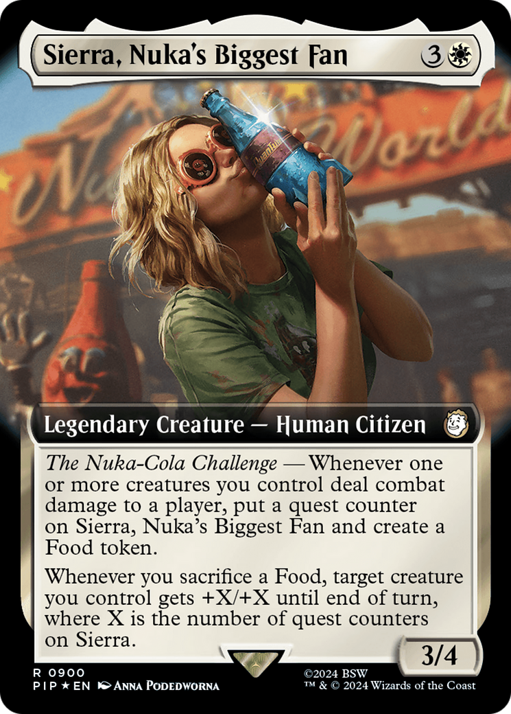 Sierra, Nuka's Biggest Fan (Extended Art) (Surge Foil) [Fallout] | Devastation Store