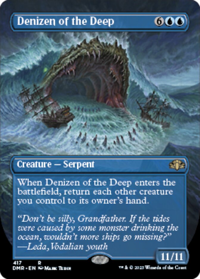 Denizen of the Deep (Borderless Alternate Art) [Dominaria Remastered] | Devastation Store