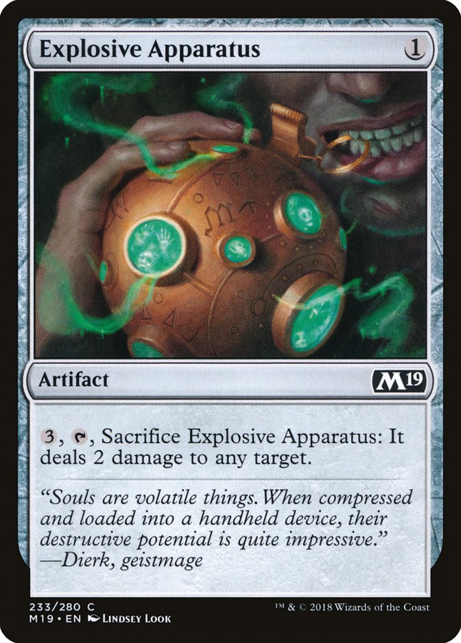 Explosive Apparatus [Core Set 2019] - Devastation Store | Devastation Store