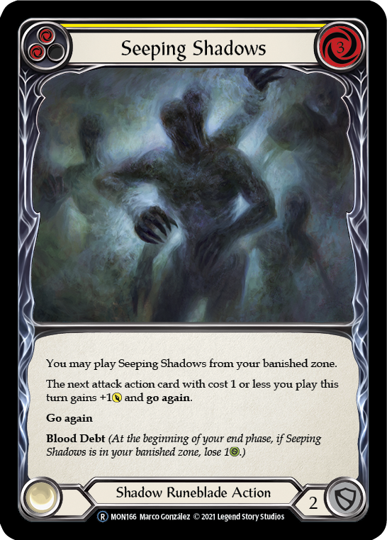 Seeping Shadows (Yellow) [U-MON166] Unlimited Edition Normal | Devastation Store