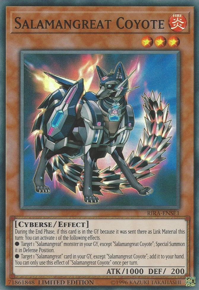 Salamangreat Coyote [RIRA-ENSE1] Super Rare | Devastation Store