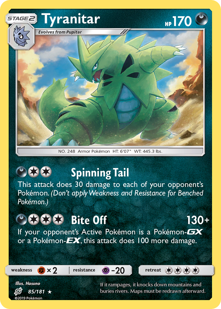 Tyranitar (85/181) [Sun & Moon: Team Up] | Devastation Store