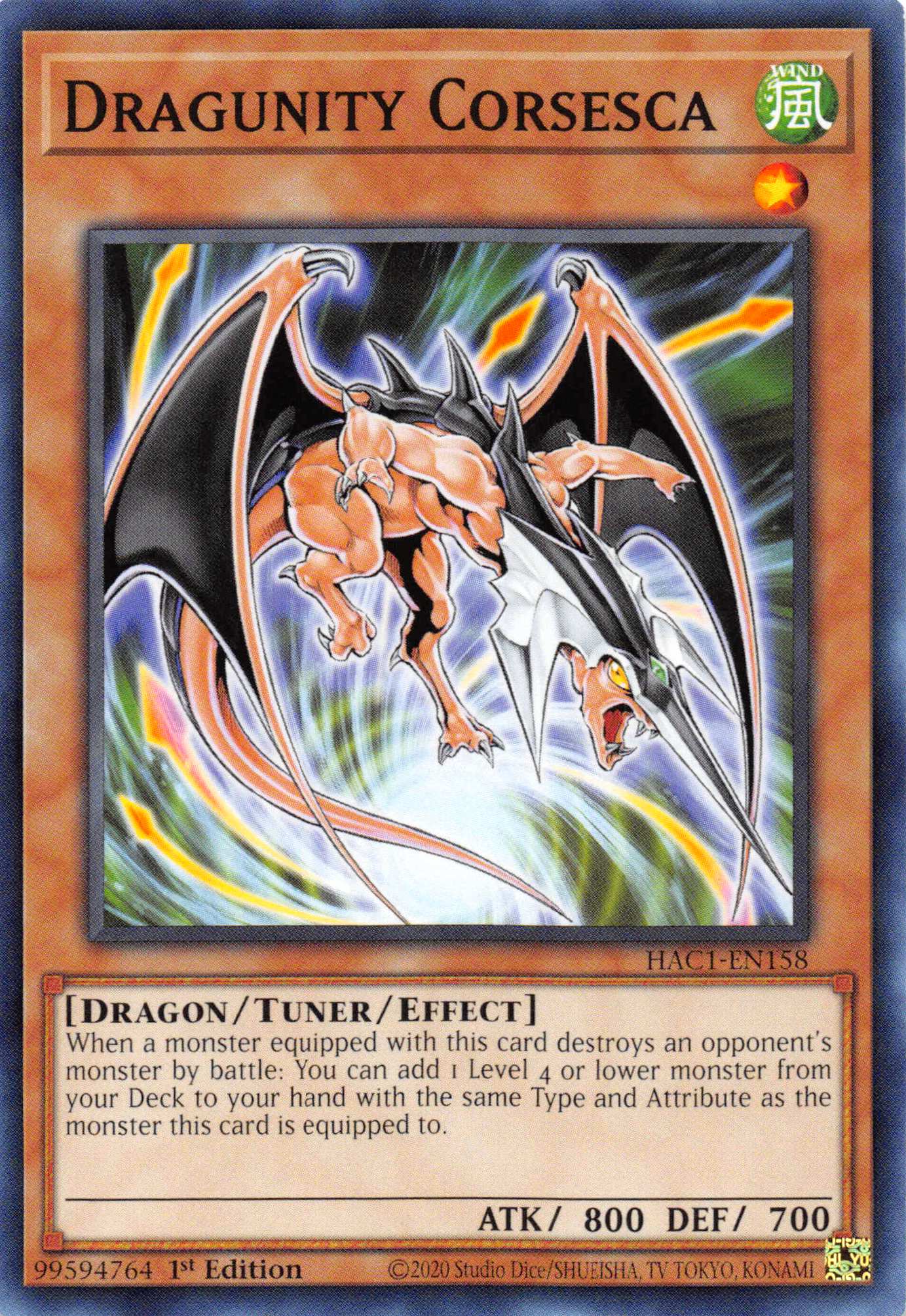 Dragunity Corsesca [HAC1-EN158] Common | Devastation Store