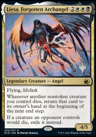 Liesa, Forgotten Archangel (Promo Pack) [Innistrad: Midnight Hunt Promo Pack] | Devastation Store