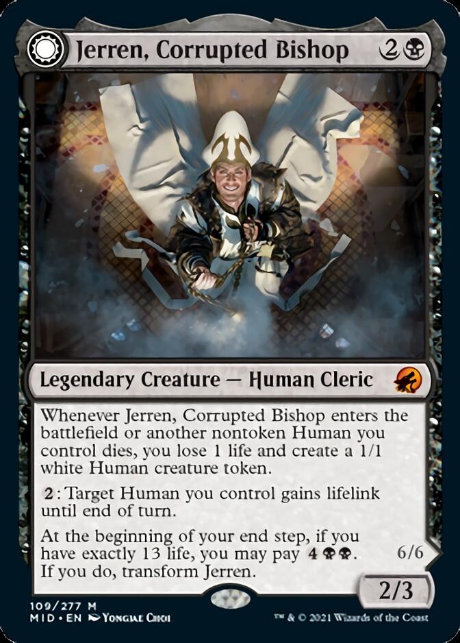 Jerren, Corrupted Bishop // Ormendahl, the Corrupted [Innistrad: Midnight Hunt] | Devastation Store