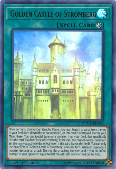 Golden Castle of Stromberg [DUOV-EN094] Ultra Rare | Devastation Store