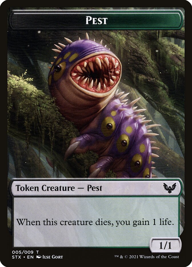 Pest (005) // Blood (017) Double-sided Token [Challenger Decks 2022 Tokens] | Devastation Store