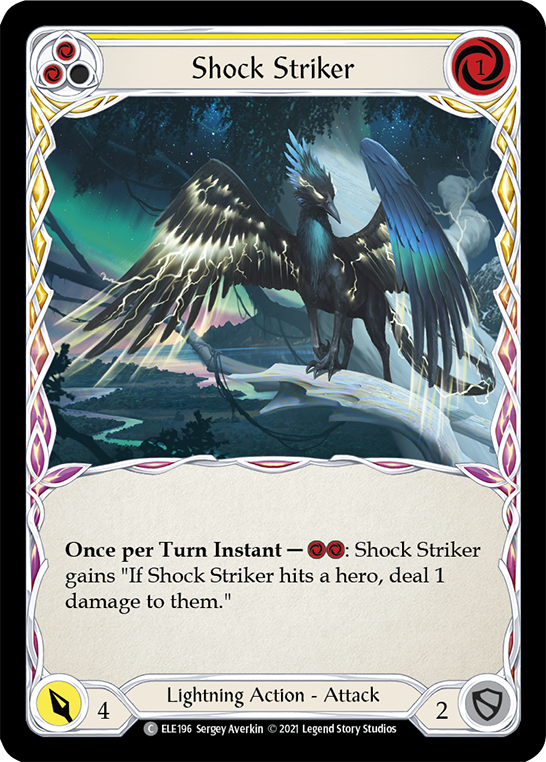 Shock Striker (Yellow) [ELE196] (Tales of Aria)  1st Edition Normal | Devastation Store