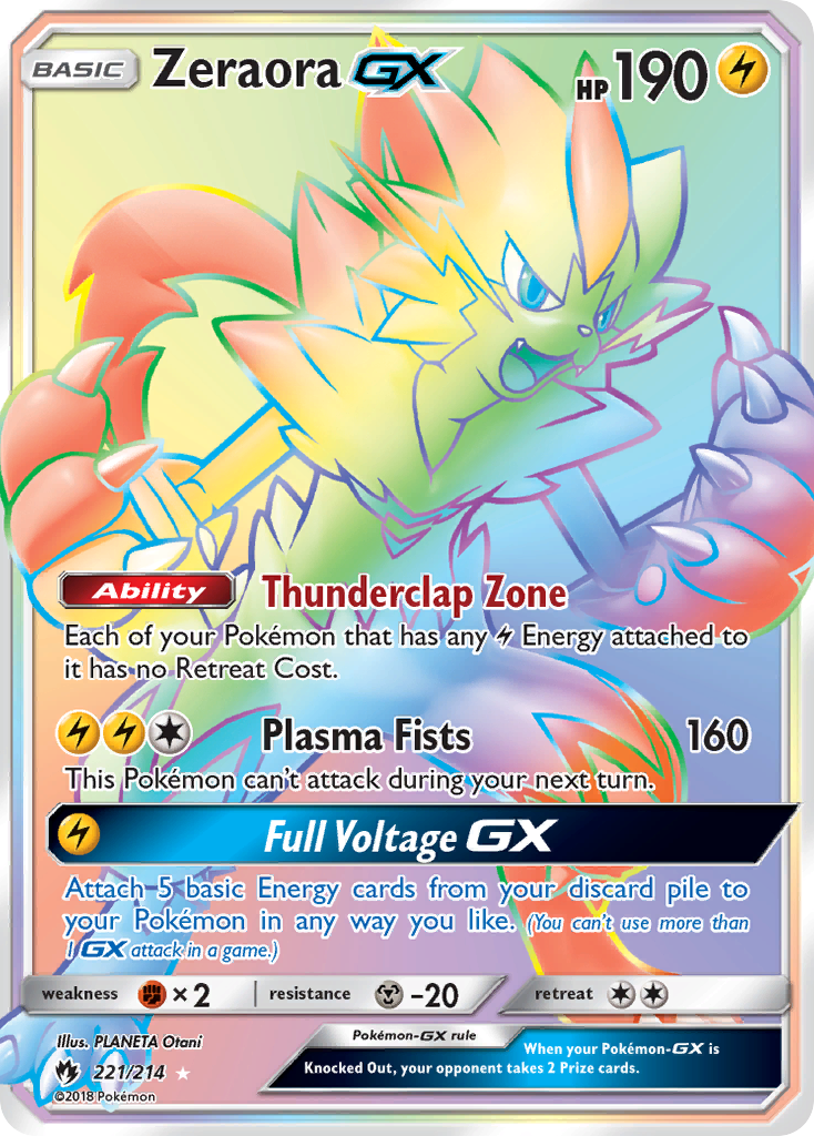 Zeraora GX (221/214) [Sun & Moon: Lost Thunder] | Devastation Store