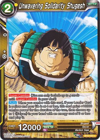 Unwavering Solidarity Shugesh [BT3-100] | Devastation Store