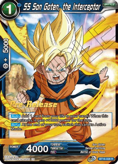 SS Son Goten, the Interceptor (BT16-028) [Realm of the Gods Prerelease Promos] | Devastation Store