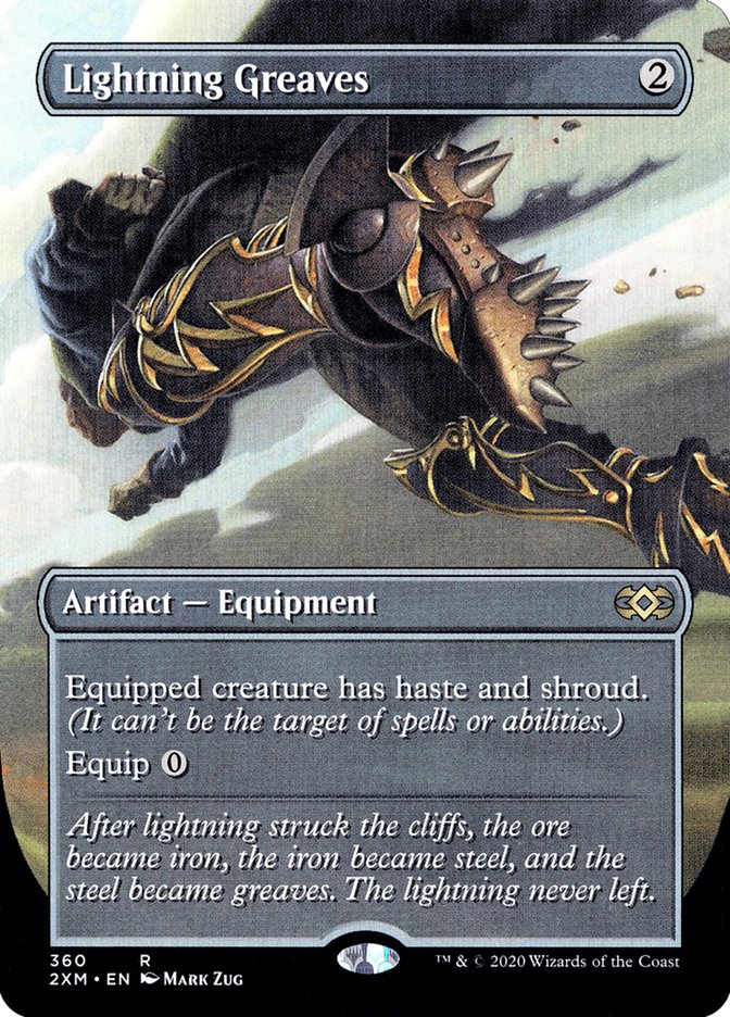 Lightning Greaves (Toppers) [Double Masters Extended Art] | Devastation Store