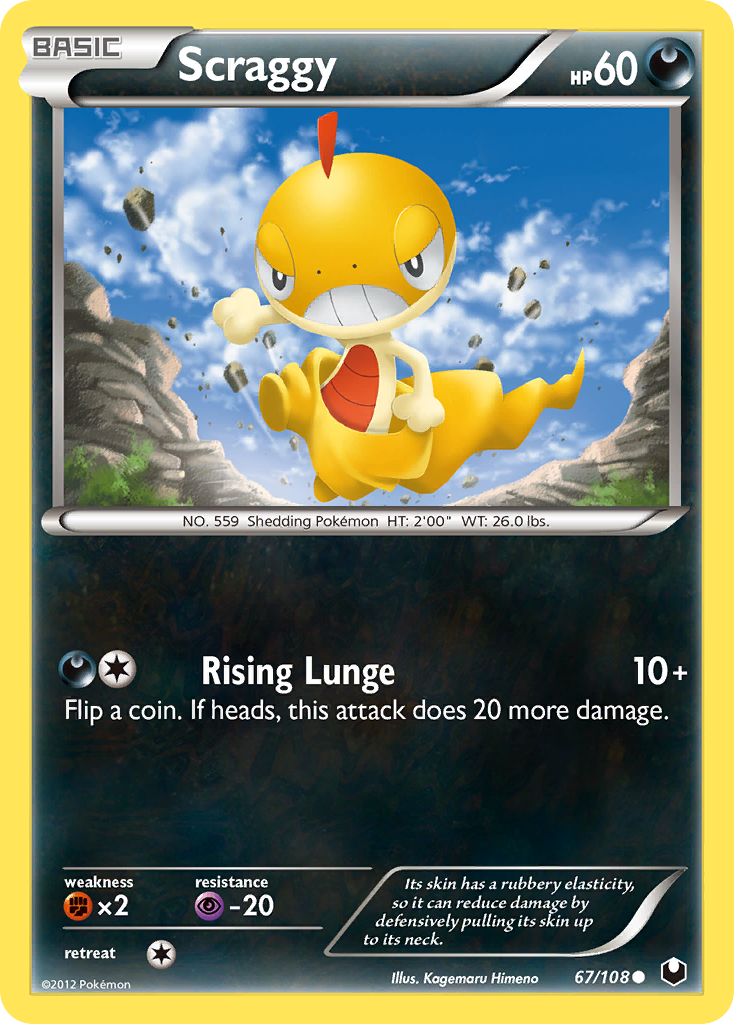 Scraggy (67/108) [Black & White: Dark Explorers] | Devastation Store